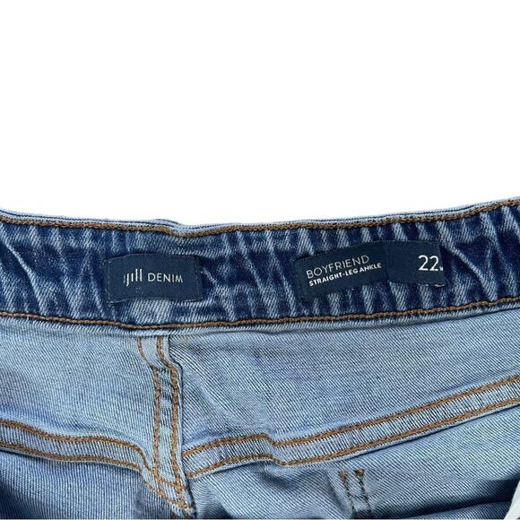 J Jill Boyfriend Straight Leg Ankle Jeans Size 22 - Picture 4 of 8